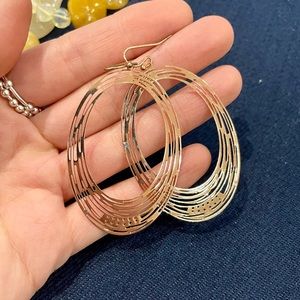 Copper Swirl Earrings